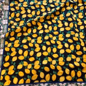 Lemon print scarf